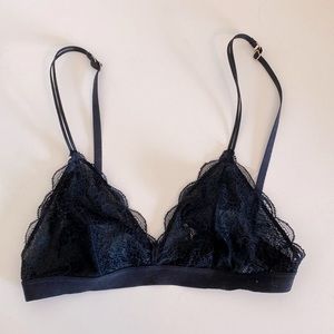 Madewell Black Lace Bralette